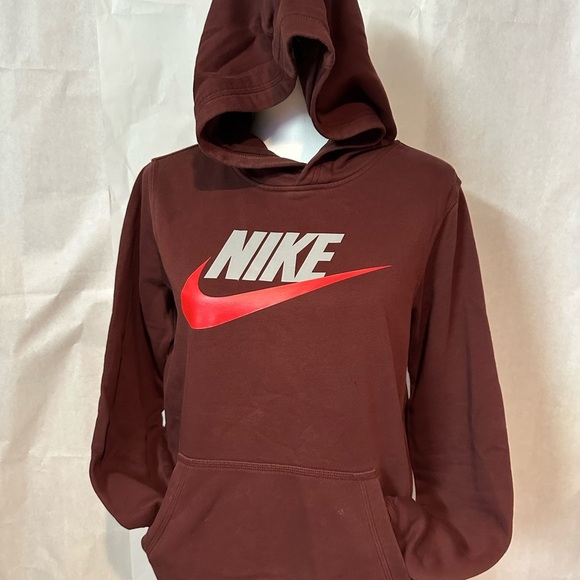 Nike Kids Burgundy Hoodie - Picture 3 of 9
